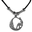 Lady & Moon Adjustable Cord Necklace